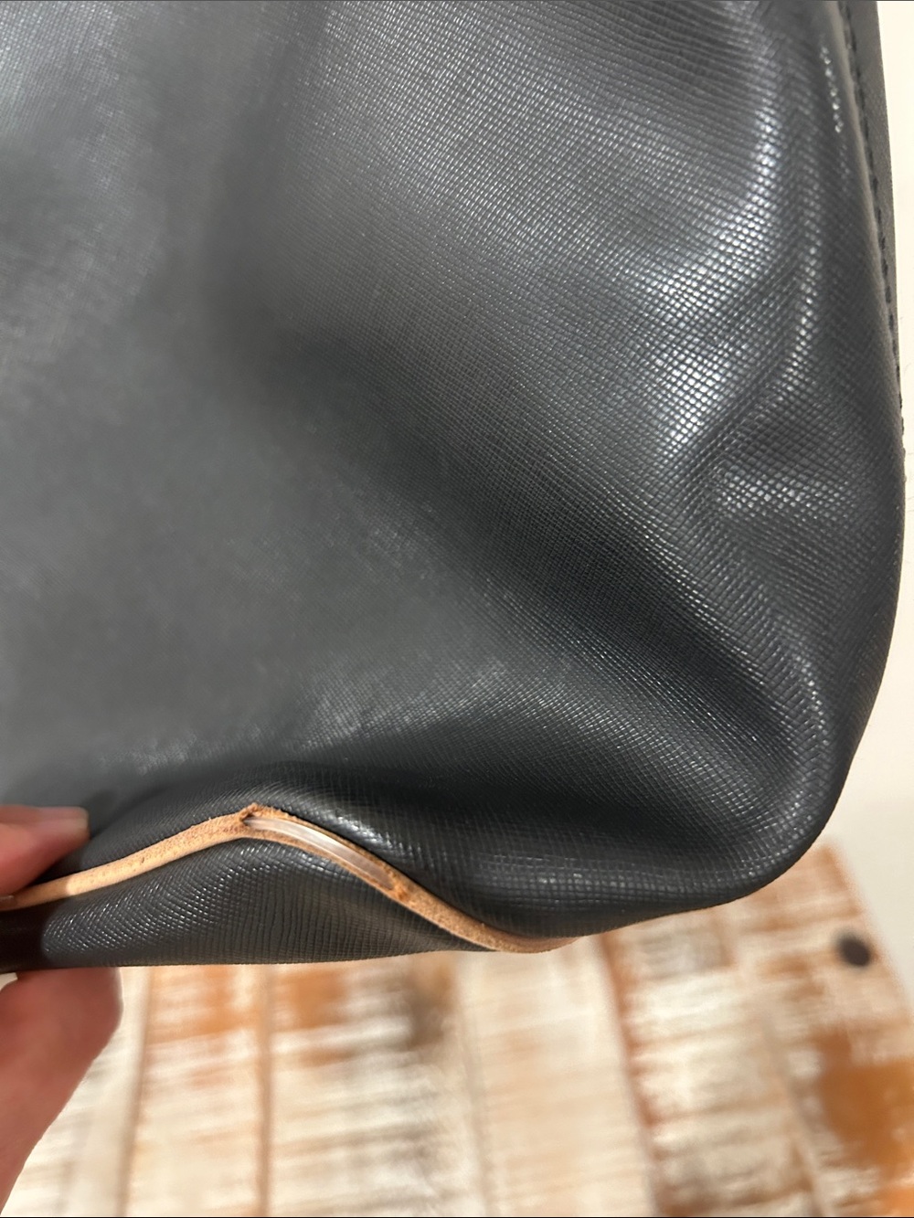 Coach Black City Tote with Beige Trim F24341 - Picture 7 of 9